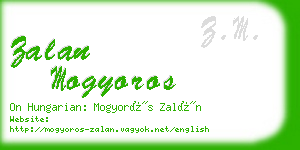 zalan mogyoros business card